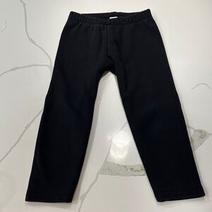 Gap baby girls black fleece lined leggings size 4 🖤